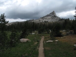 Hiking through Long Meadow